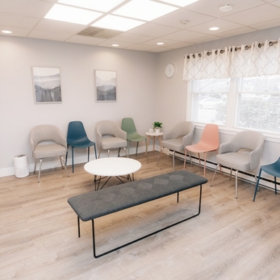 Waiting room Phillis Orthodontics in Chelmsford, MA